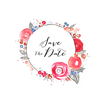 Save the Date Romance blanc finition