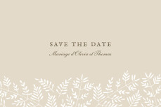 Save the Date Mille fougères beige