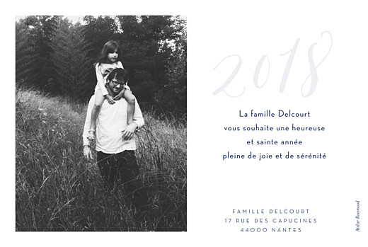Carte de voeux Cette année ! bleu nuit Carte de voeux Cette année ! bleu nuit