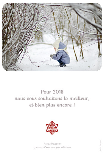 Carte de voeux Papier découpé photo rouge - Page 2 Carte de voeux Papier découpé photo rouge - Page 2