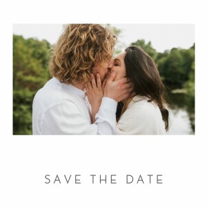 Save the Date Petit élégant cœur (dorure) blanc Save the Date Petit élégant cœur (dorure) blanc