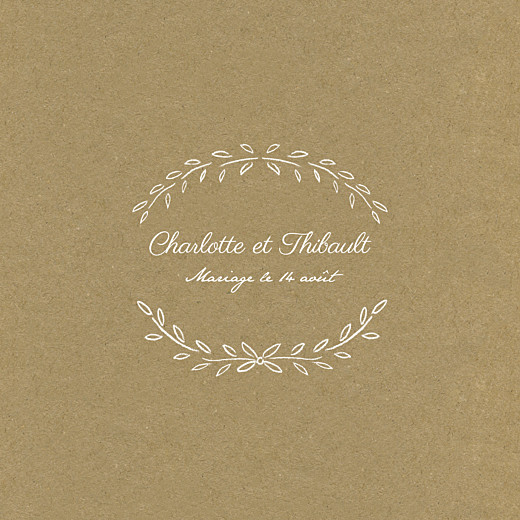 Faire-part de mariage Poème kraft Faire-part de mariage Poème kraft