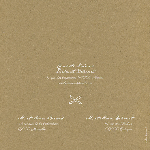 Faire-part de mariage Poème (4 pages) kraft - Page 4 Faire-part de mariage Poème (4 pages) kraft - Page 4