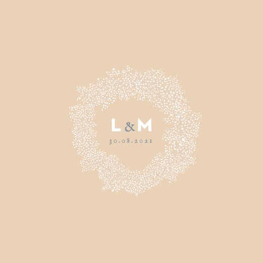 Faire-part de mariage Gypsophile (4 pages) rose - Page 1 Faire-part de mariage Gypsophile (4 pages) rose - Page 1