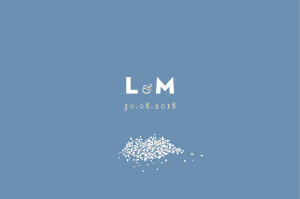 Carton réponse mariage Gypsophile bleu Carton réponse mariage Gypsophile bleu