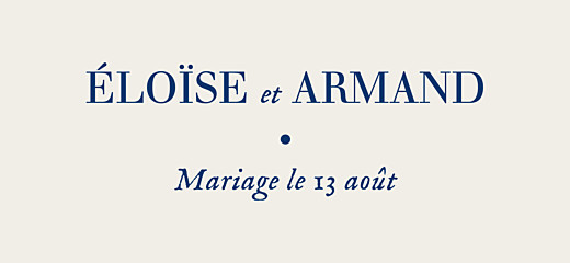 Etiquette perforée mariage Nature chic bleu - Recto Etiquette perforée mariage Nature chic bleu - Recto