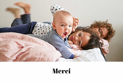 Carte de remerciement Merci chic paysage blanc finition Carte de remerciement Merci chic paysage blanc finition