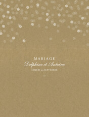 Faire-part de mariage Polka portrait kraft Faire-part de mariage Polka portrait kraft