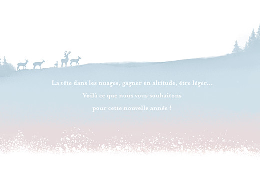 Carte de voeux Horizon 5 photos blanc Carte de voeux Horizon 5 photos blanc