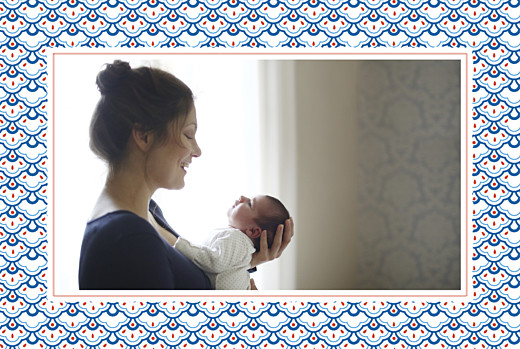 Faire-part de naissance Pattern paysage 2 photos rouge bleu - Page 2 Faire-part de naissance Pattern paysage 2 photos rouge bleu - Page 2