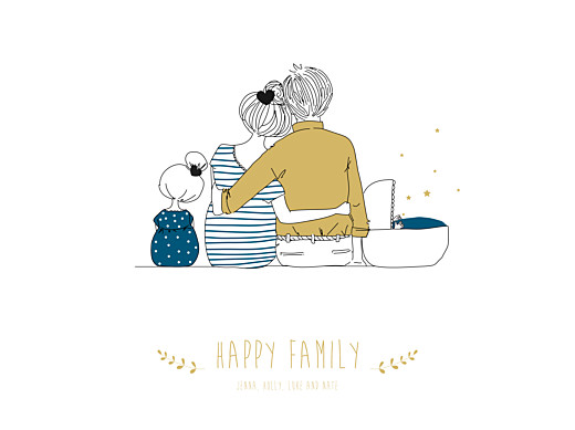 Affiche Lovely family 2 enfants (baby) garçon - Recto Affiche Lovely family 2 enfants (baby) garçon - Recto