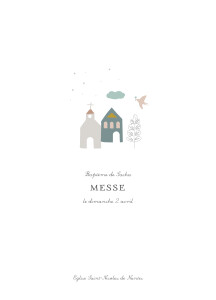 Couverture Livret de messe Petit village vert Couverture Livret de messe Petit village vert