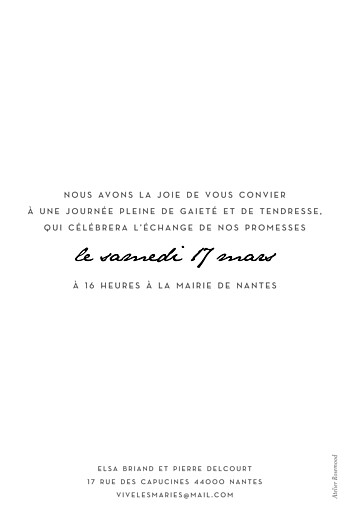 Faire-part de mariage Un joli mot portrait blanc - Page 2 Faire-part de mariage Un joli mot portrait blanc - Page 2