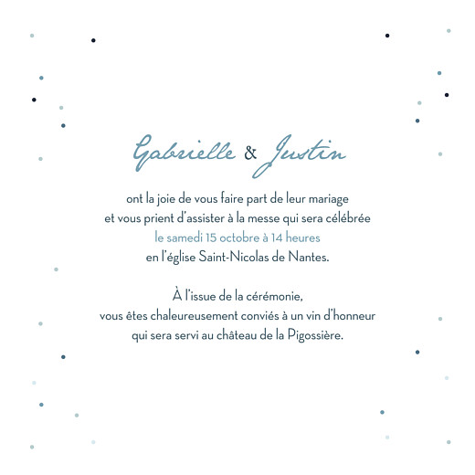 Faire-part de mariage Nuit d'été 4 pages (dorure) bleu - Page 3 Faire-part de mariage Nuit d'été 4 pages (dorure) bleu - Page 3