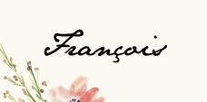 Marque-place mariage Fleurs aquarelle crème Marque-place mariage Fleurs aquarelle crème