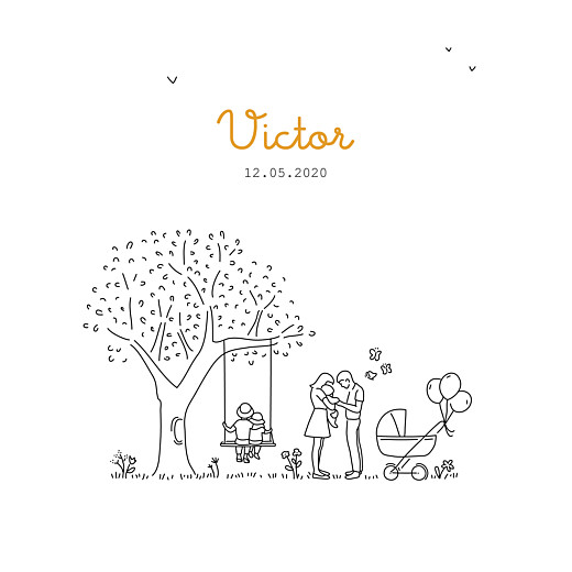 Faire-part de naissance Promesse (3 enfants) grand frère Faire-part de naissance Promesse (3 enfants) grand frère