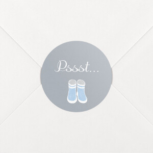Stickers pour enveloppes naissance Balade bleu