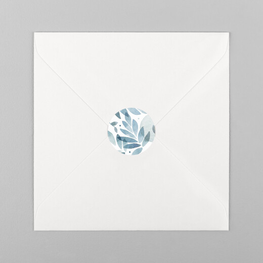 Stickers pour enveloppes mariage Nuit d'été bleu - Vue 2