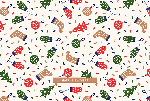 Carte de voeux Festif beige Carte de voeux Festif beige