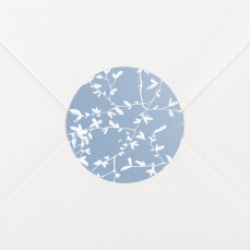 Stickers pour enveloppes mariage Reflets dans l'eau bleu