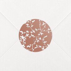Stickers pour enveloppes mariage Reflets dans l'eau rouge