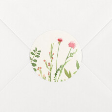 Stickers pour enveloppes mariage Fleurs aquarelle crème Stickers pour enveloppes mariage Fleurs aquarelle crème