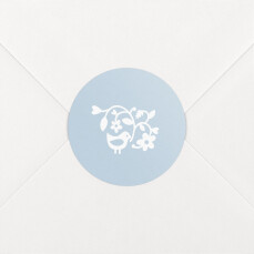 Stickers pour enveloppes naissance Comptine bleu
