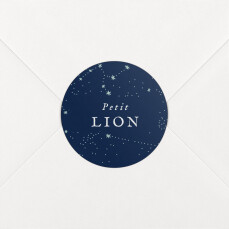 Stickers pour enveloppes naissance Univers bleu nuit