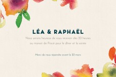 Carton d'invitation mariage Bloom beige Carton d'invitation mariage Bloom beige