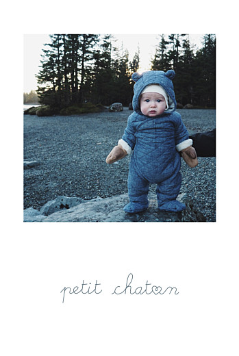 Faire-part de naissance Mots doux chaton Faire-part de naissance Mots doux chaton
