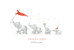 Carte de voeux Le noël des 4 éléphants blanc - Page 1 Carte de voeux Le noël des 4 éléphants blanc - Page 1