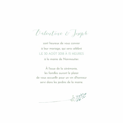 Faire-part de mariage Les hautes herbes vert - Page 3 Faire-part de mariage Les hautes herbes vert - Page 3