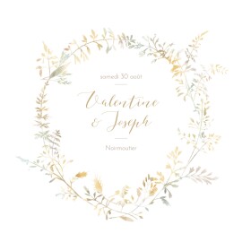 Faire-part de mariage Les hautes herbes sable