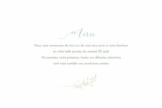 Carte de remerciement mariage Les hautes herbes vert - Page 3 Carte de remerciement mariage Les hautes herbes vert - Page 3