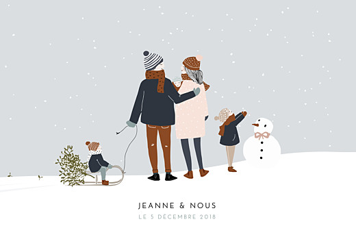 Faire-part de naissance Winter family (3 enfants) 1 Faire-part de naissance Winter family (3 enfants) 1
