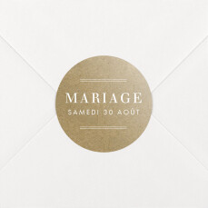Stickers pour enveloppes mariage L'essentiel kraft