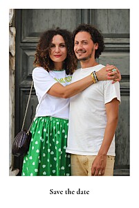 Save the date mélopée photo blanc Save the date mélopée photo blanc