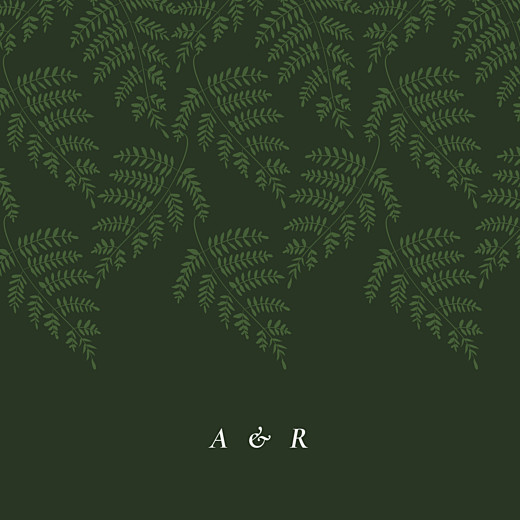 Faire-part de mariage Joli sous-bois (4 pages) vert Faire-part de mariage Joli sous-bois (4 pages) vert