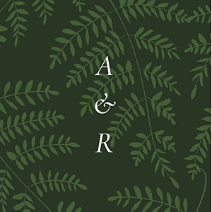 Etiquette de mariage joli sous-bois vert Etiquette de mariage joli sous-bois vert