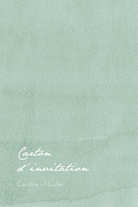 Carton d'invitation mariage vert eucalyptus blanc Carton d'invitation mariage vert eucalyptus blanc