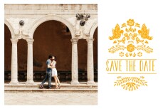 Save the Date Papel picado soleil