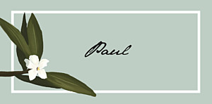 Marque-place mariage bahia bleu Marque-place mariage bahia bleu
