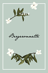 Marque-table mariage moderne bahia bleu Marque-table mariage moderne bahia bleu