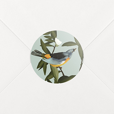 Stickers mariage bahia bleu & jaune Stickers mariage bahia bleu & jaune