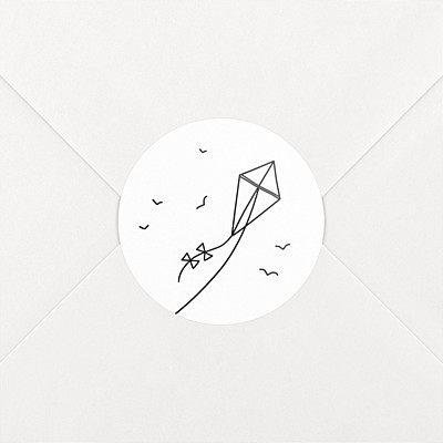Stickers mariage promesse cerf-volant Stickers mariage promesse cerf-volant