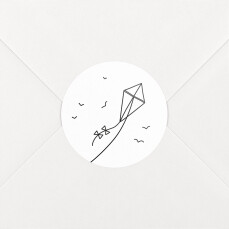Stickers pour enveloppes mariage Promesse cerf-volant