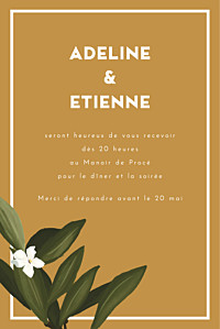 Carton d'invitation mariage moderne bahia (portrait) bleu Carton d'invitation mariage moderne bahia (portrait) bleu