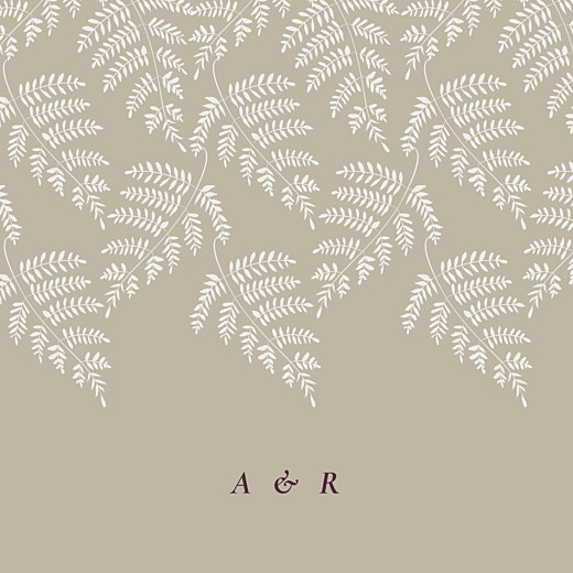 Faire-part de mariage Joli sous-bois (4 pages) beige Faire-part de mariage Joli sous-bois (4 pages) beige