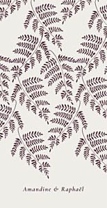 Menu de mariage beige joli sous-bois beige Menu de mariage beige joli sous-bois beige