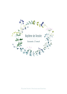 Livret de messe bouquet sauvage violet Livret de messe bouquet sauvage violet